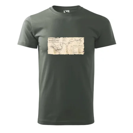 Mapa Báňské dráhy z Moravské Ostravy do Doubravy
