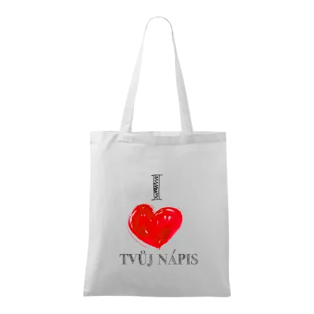 I love malované srdce - vlastní nápis