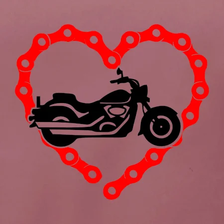 Moto srdce řetěz - chopper