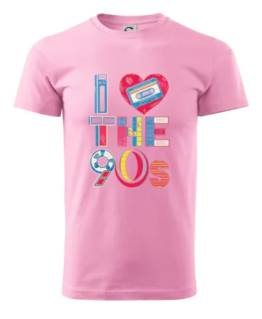 I love 90s - srdce a kazeta