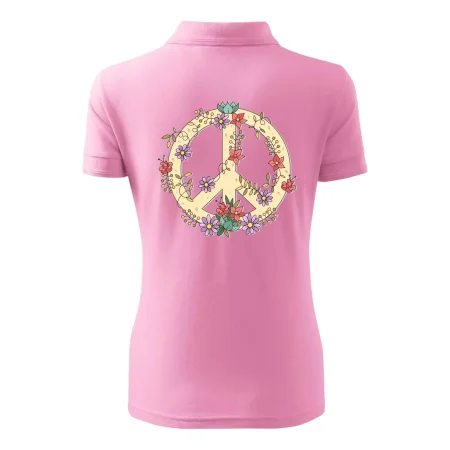 Peace symbol pískový