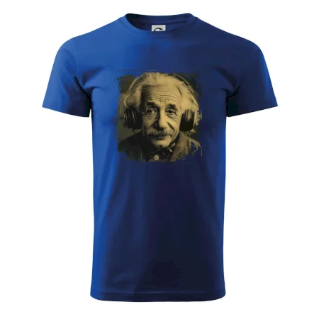 Albert se sluchátky
