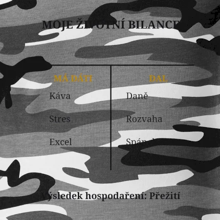 Moje životní bilance má dáti dal