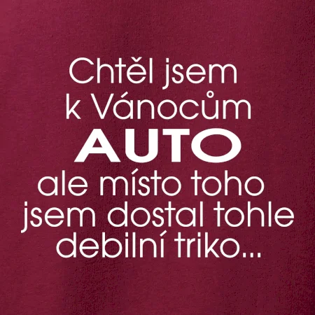 Chtěl jsem k Vánocům auto