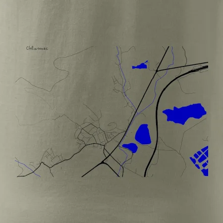 Chlumec 403 39 mapa s vodními toky