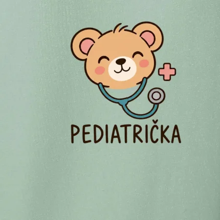 Pediatrička - minimalistický medvídek s křížkem