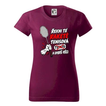 Badmintonová raketa není tenisová