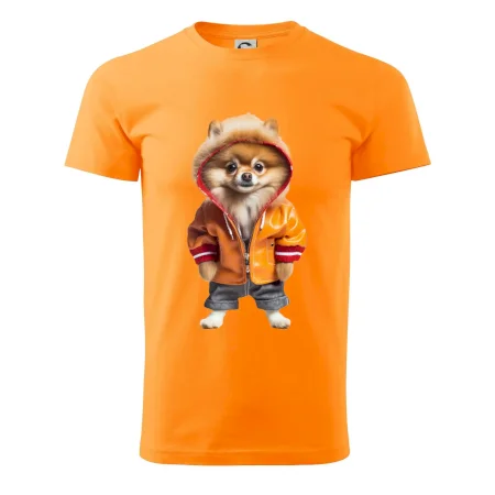 Pomeranian v bundě