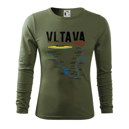 Mapa řeky Vltavy