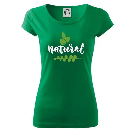 Natural - nápis v listech