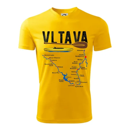 Mapa řeky Vltavy