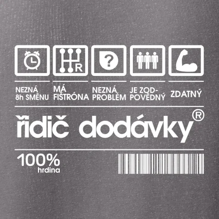 Čárový kód - řidič dodávky