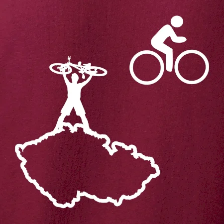Mapa ČR + kolo na prsu