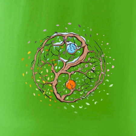 Yin & Yang strom - zima, léto