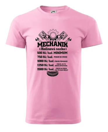 Mechanik - hodinová sazba