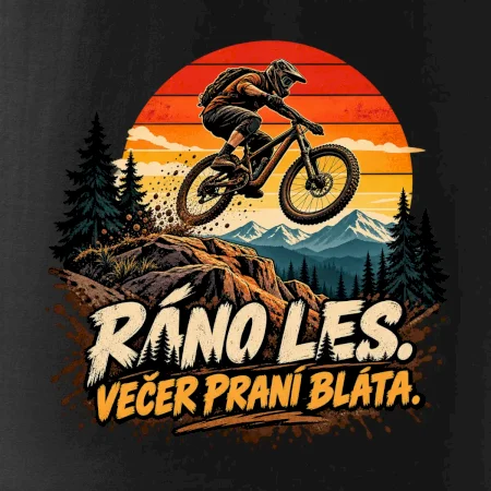 Ráno les večer praní bláta na kole