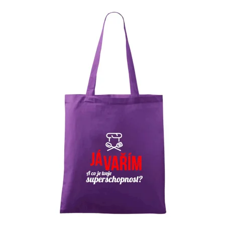 Já vařím - tvoje superschopnost? rovný nápis