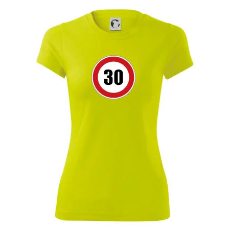 Dopravní značka - omezení rychlosti 30