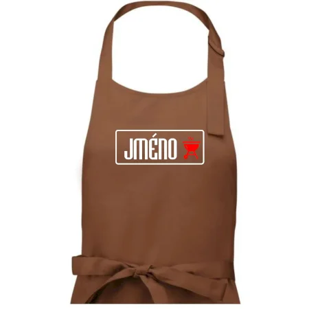 Zástěra na grilování s vlastním jménem