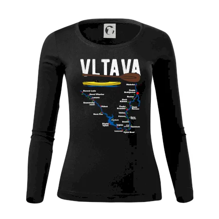 Mapa řeky Vltavy