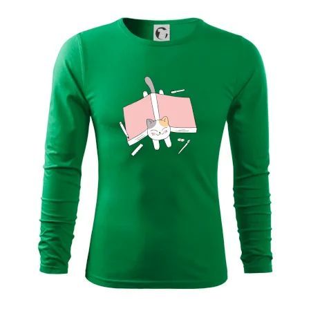 Učení na státnice kočka