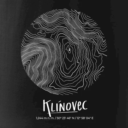 Klínovec - vrstevnice v kruhu