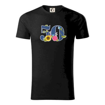 Květinové číslo kreslené - 50