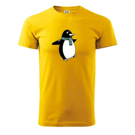 Tučňák se zelenou šálou