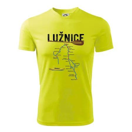 Mapa řeky Lužnice