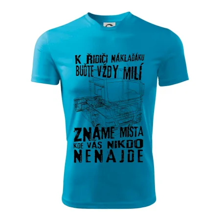 K řidiči náklaďáku buďte vždy milý