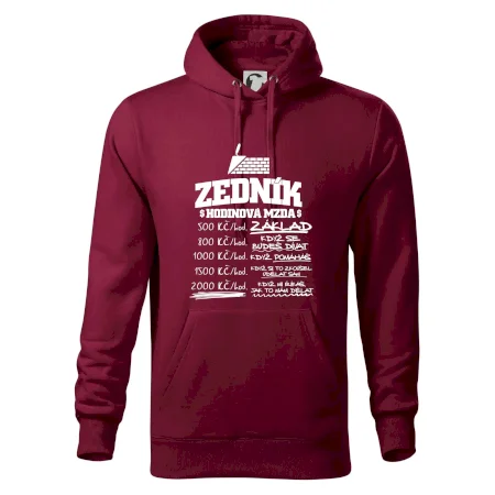 Hodinová mzda zedník