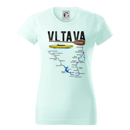 Mapa řeky Vltavy