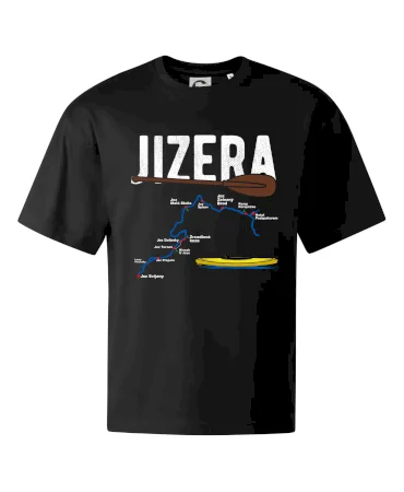 Mapa řeky Jizery