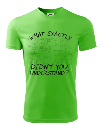 What exactly didnt you understand - physics