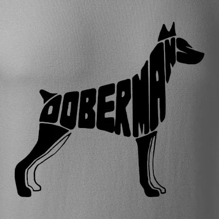 Dobrmans - nápis v tělě