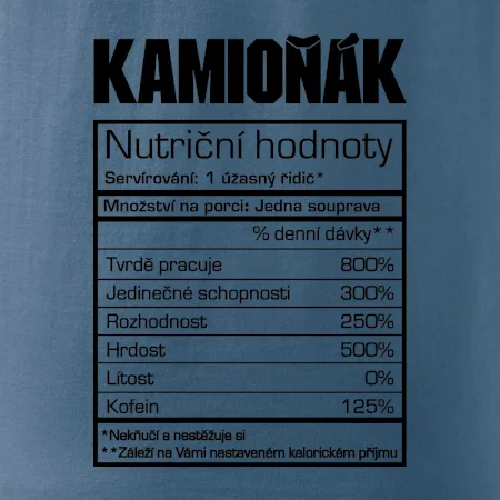 Nutriční hodnoty - Kamioňák