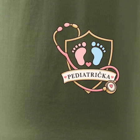 Pro nejmenší - pediatrický štít s otisky nožiček