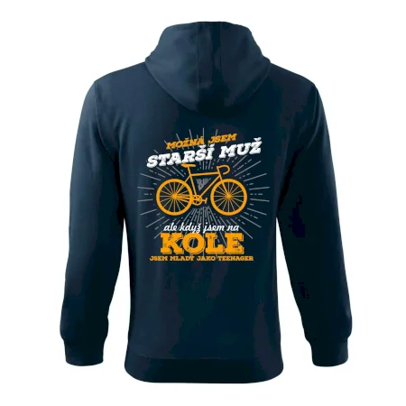 Starší muž - cyklista silniční kolo