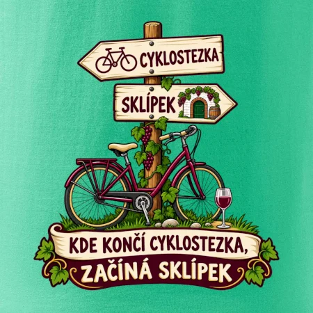 Kde končí cyklostezka, začíná sklípek