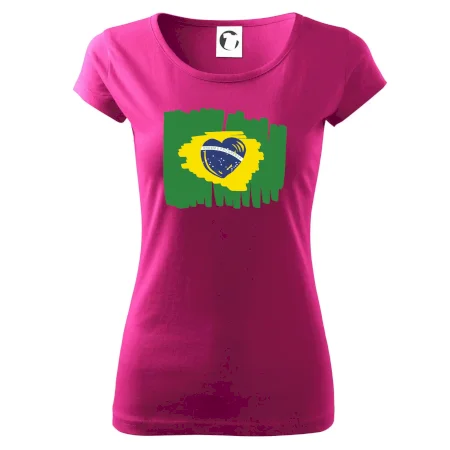 Brazílie vlajka srdce