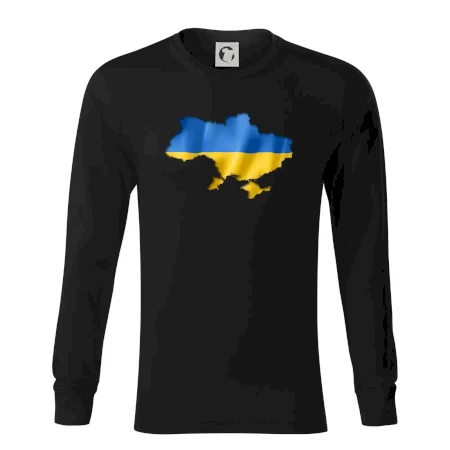 Ukrajina vlajka mapa