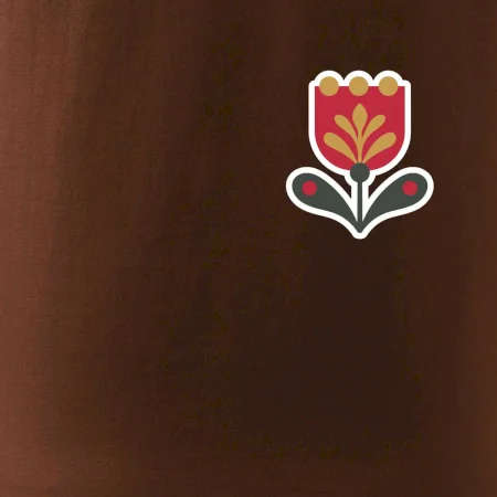 Folklor na prsu tulipán