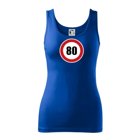 Dopravní značka - omezení rychlosti 80