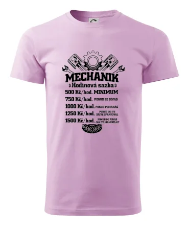 Mechanik - hodinová sazba