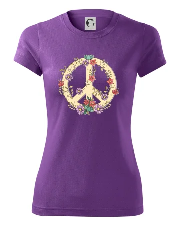 Peace symbol pískový