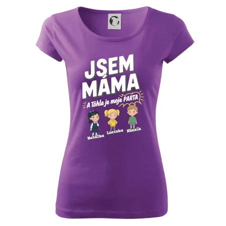 Jsem máma a tohle je moje parta  (obrázky a jména dětí)