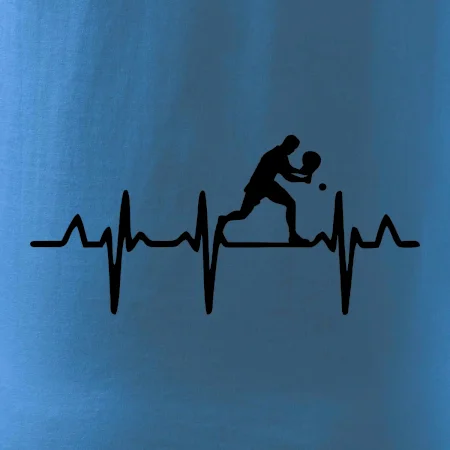 EKG stolní tenista stojící