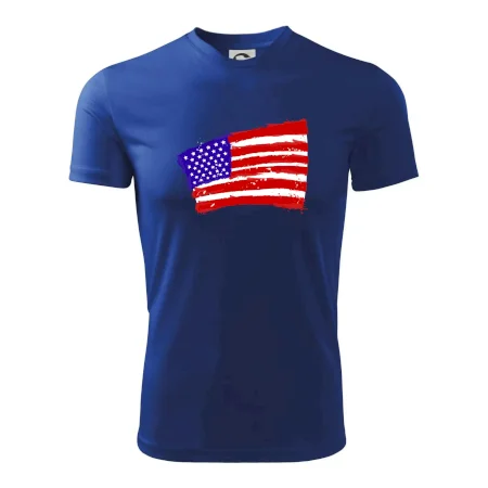 Americká vlajka ohnutá