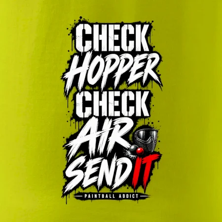 Kontrola zásobníku check hopper air paintball