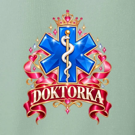 Doktorka - stuhy a kříž